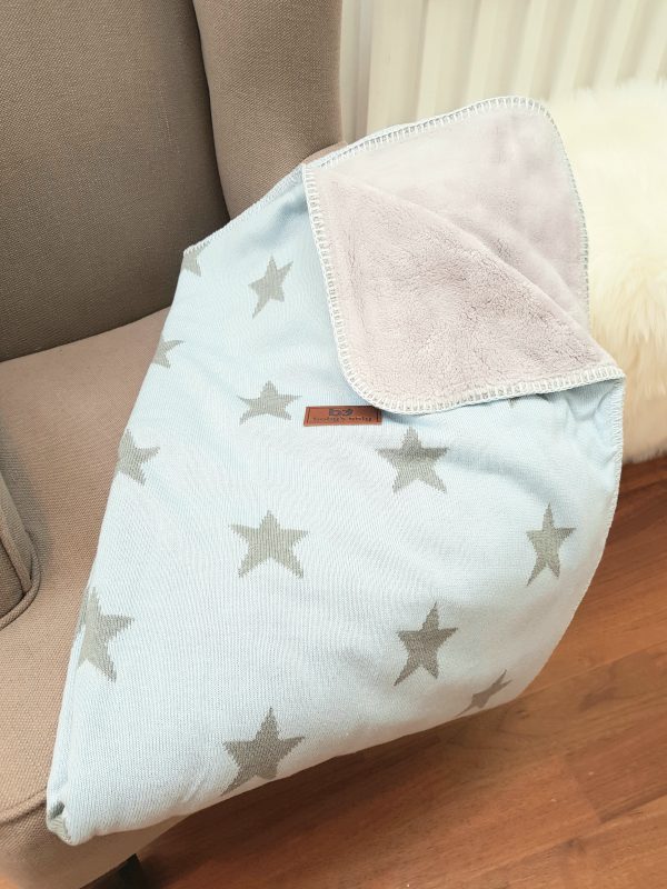 Babydecke Sterne Teddyfutter
