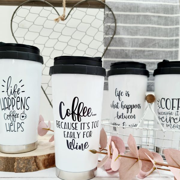 Thermobecher - coffee to go Becher mit Spruch - 420ml