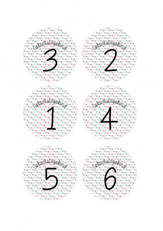 Geburtstagskrone mit Name inkl. austauschbare Buttons 1-6 – Bild 8