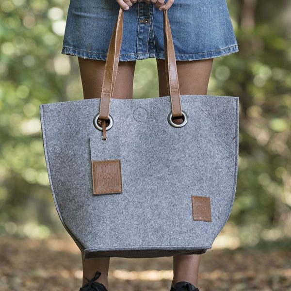 Filztasche in Maxigröße 50x40 cm