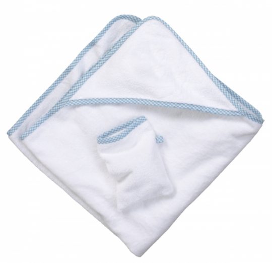 Kapuzenbadetuch 90x90 cm mit passendem Waschlappen - Handtuch personalisiert – Bild 2