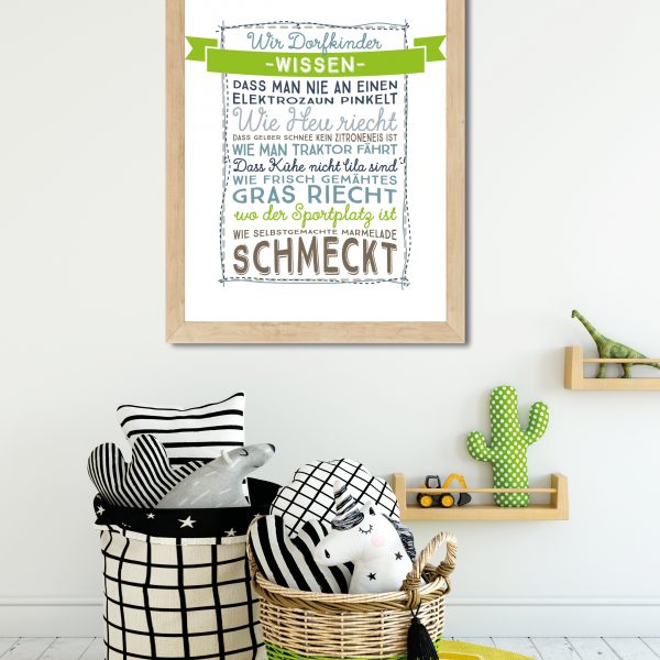 Dorfkinder - Kunstdruck DinA4