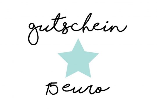 Geschenkgutschein 15 Euro