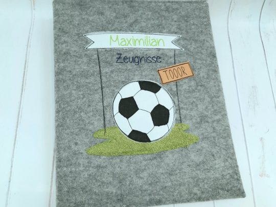 Zeugnismappe Fußball // Zeugnisordner Fußball
