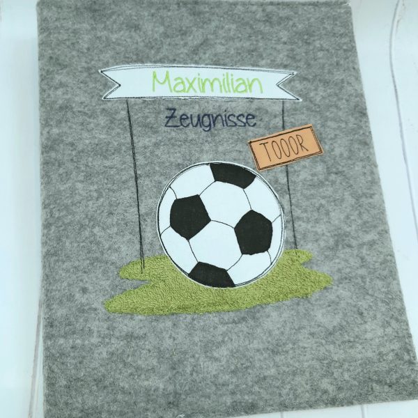 Zeugnismappe Fußball // Zeugnisordner Fußball