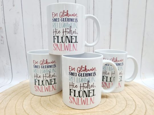 Glühweinbecher - Tasse - Glühweintasse - Ein Glühwein, swei Glühwein, rei Lühwein...