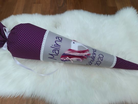Schultüte mit Name - Zuckertüte - Schulanfang - Schultüte Einhorn - Schultüte Mädchen