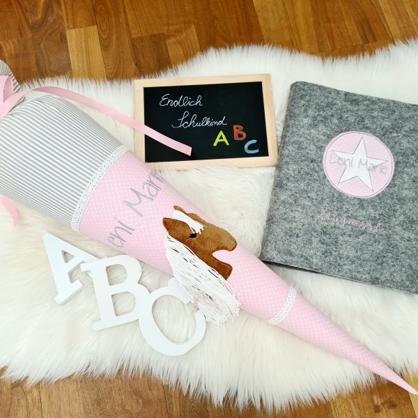 Schultüte mit Name - Zuckertüte - Schulanfang - Schultüte Pferd - Schultüte Mädchen