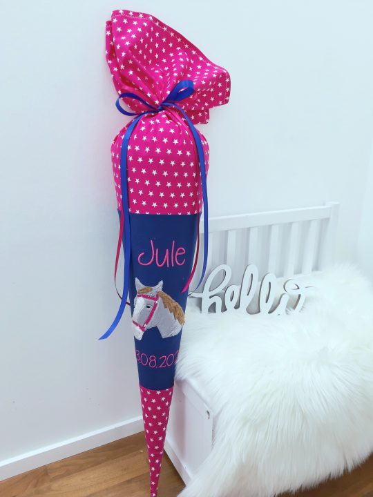 Schultüte mit Name - Zuckertüte - Schulanfang - Schultüte Pferd - Schultüte Mädchen