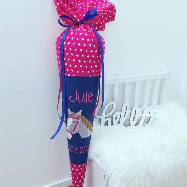 Schultüte mit Name - Zuckertüte - Schulanfang - Schultüte Pferd - Schultüte Mädchen