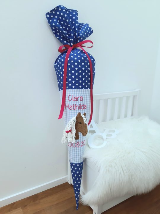 Schultüte mit Name - Zuckertüte - Schulanfang - Schultüte Pferd - Schultüte Mädchen