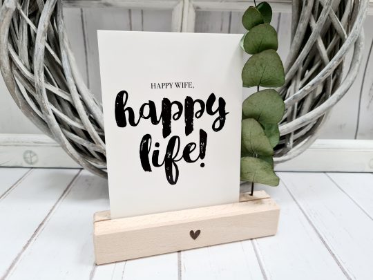 Postkarte - Happy Wife