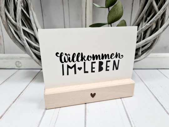 Postkarte - Willkommen im Leben