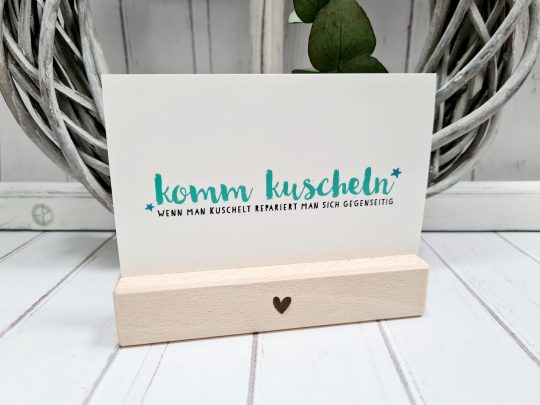 Postkarte - Komm kuscheln