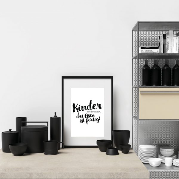 Kinder kommt nörgeln - Kunstdruck DinA4