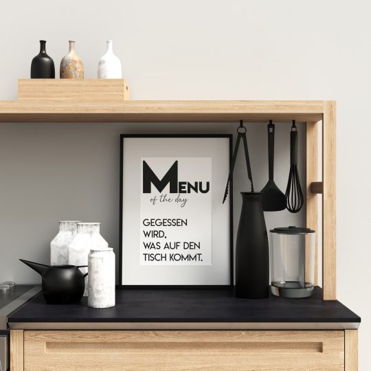 Menu of the day - Kunstdruck DinA4