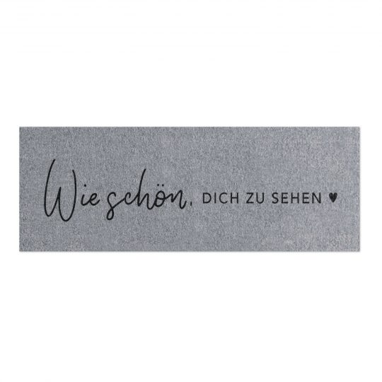 Kleine Polyamid Fußmatte -Wie schön, dich zu sehen- 75 x 25cm – Bild 3