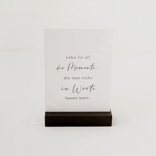 Postkarte - All die Momente