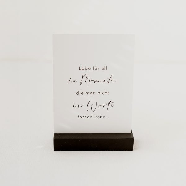 Postkarte - All die Momente