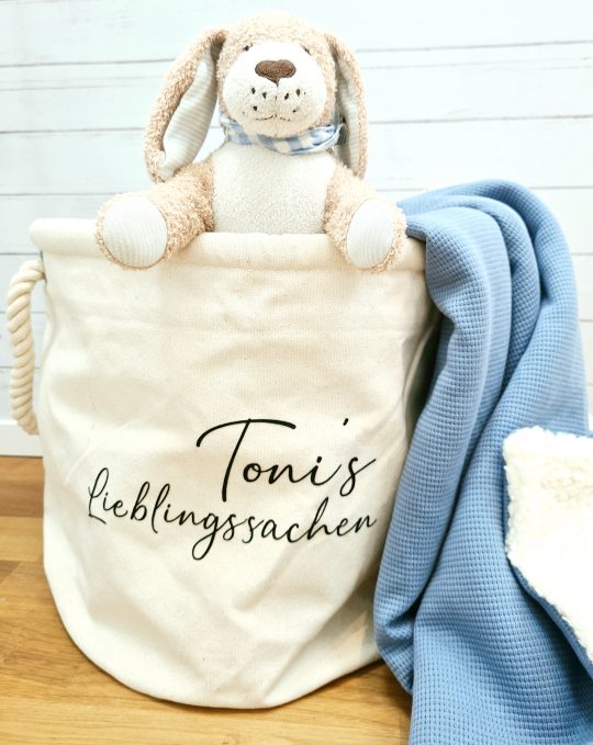 Aufbewahrungstasche // Spielzeugtasche // mit Namen oder anderen Schriftzügen