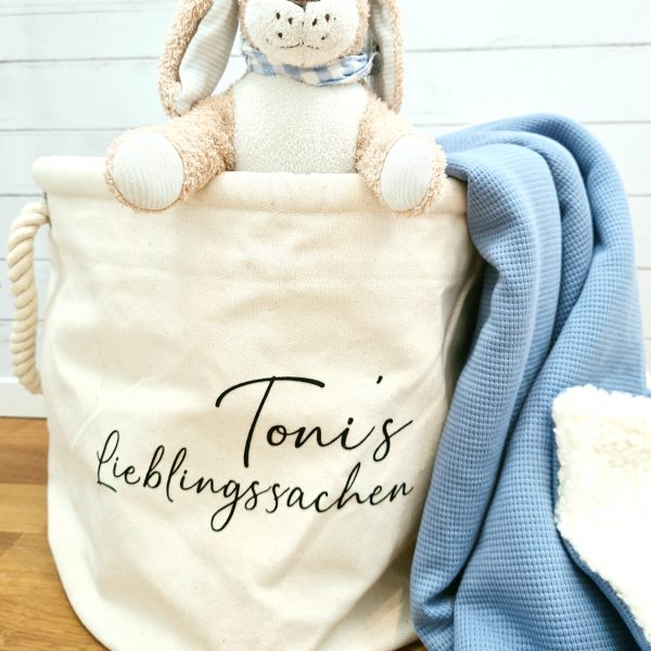 Aufbewahrungstasche // Spielzeugtasche // mit Namen oder anderen Schriftzügen