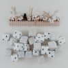 Geschenkbeutel Punkte 6er Set - für Adventskalender – Bild 4