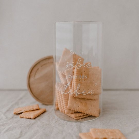 Vorratsglas "süßes buntes Leben"