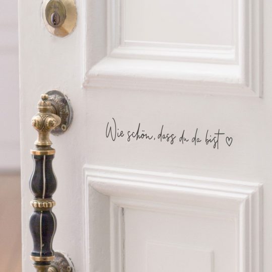Wandsticker "Wie Schön" in schwarz – Bild 2
