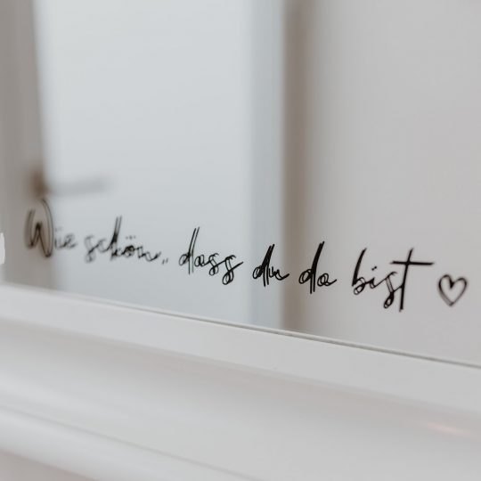 Wandsticker "Wie Schön" in schwarz – Bild 3