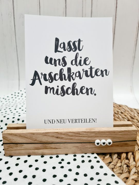 Postkarte - Arschkarten neu mischen