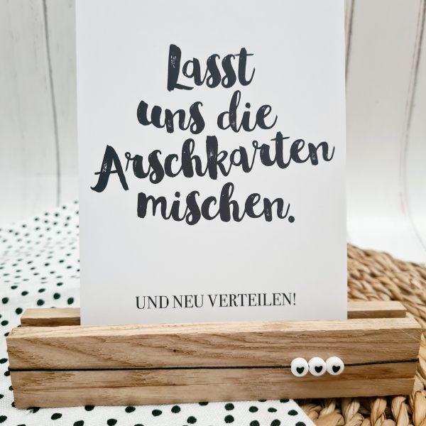 Postkarte - Arschkarten neu mischen