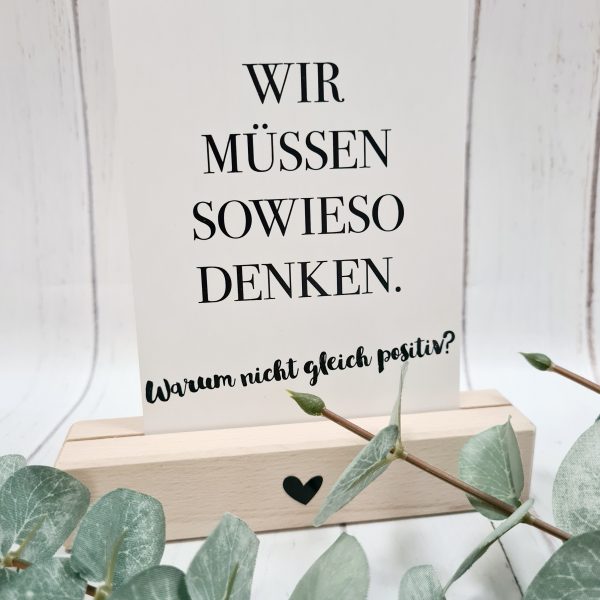 Postkarte - Sowieso denken