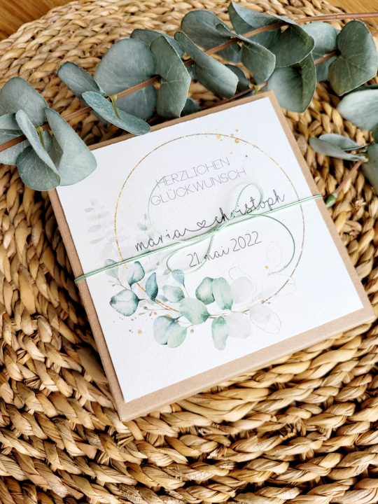 Verpackung Geldgeschenk Hochzeit // Wunscherfüller
