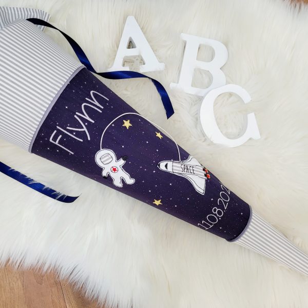 Schultüte mit Name - Zuckertüte - Schulanfang - Schultüte Weltraum - Schultüte Junge -Schultüte Astronaut