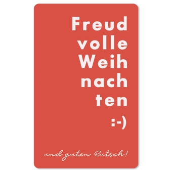 Mini Postkarte - Freudvolle Weihnachten