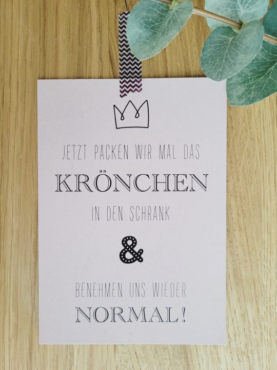 Postkarte - Krönchen