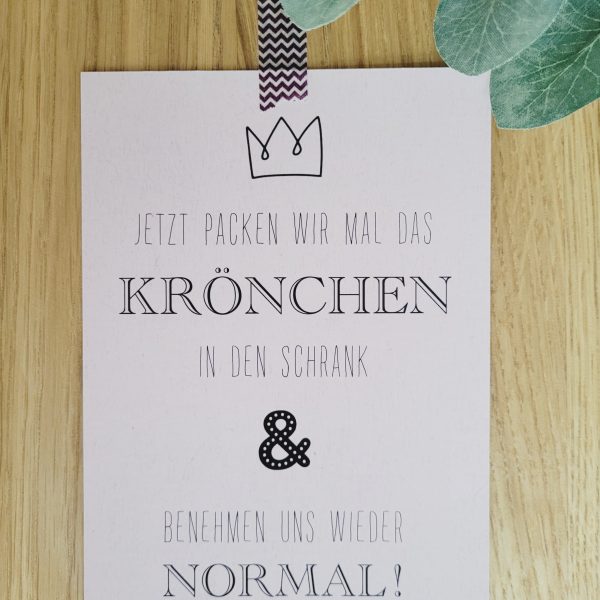 Postkarte - Krönchen