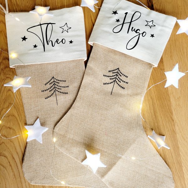 Nikolausstiefel mit Wunschnamen // Weihnachtsstrumpf // Nikolausstrumpf // Nikolaussocke // Weihnachtssocke