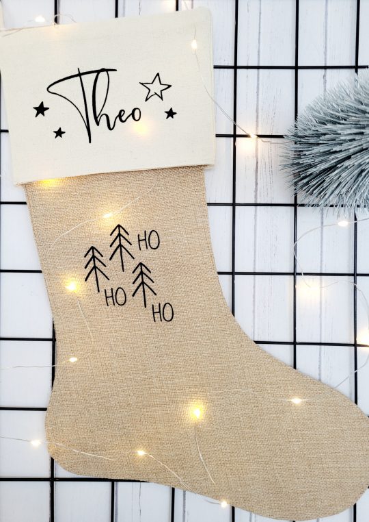 Nikolausstiefel mit Wunschnamen // Weihnachtsstrumpf // Nikolausstrumpf // Nikolaussocke // Weihnachtssocke