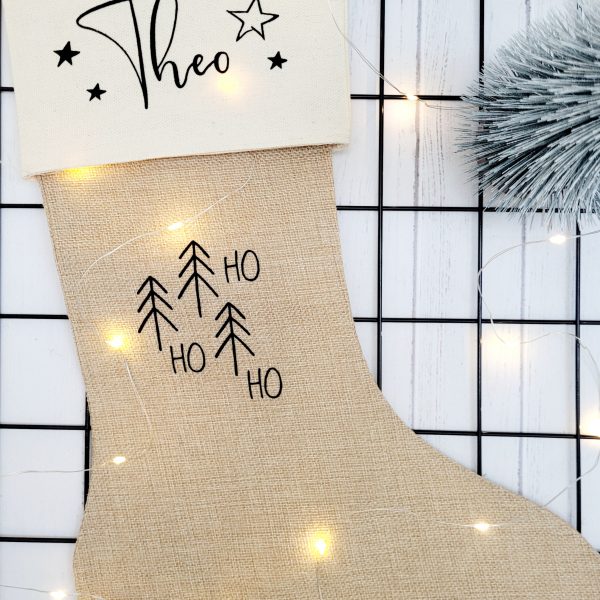 Nikolausstiefel mit Wunschnamen // Weihnachtsstrumpf // Nikolausstrumpf // Nikolaussocke // Weihnachtssocke