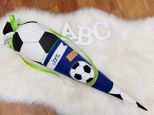 Schultüte mit Name - Zuckertüte - Schulanfang - Schultüte Fußball - Schultüte Junge