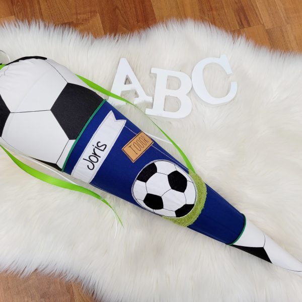 Schultüte mit Name - Zuckertüte - Schulanfang - Schultüte Fußball - Schultüte Junge