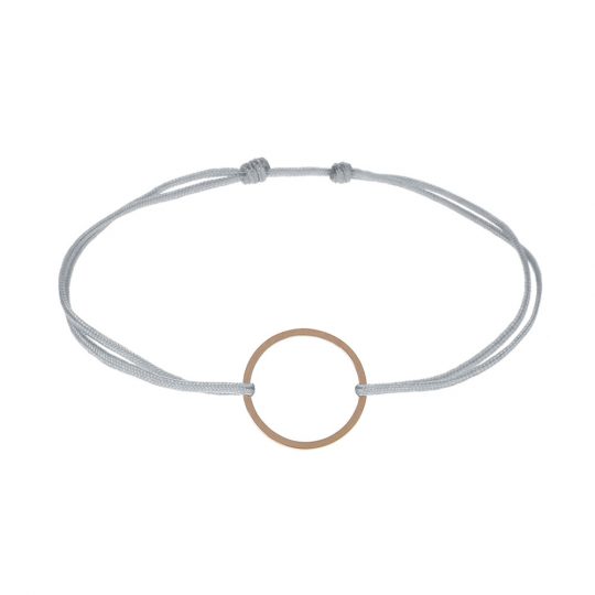 Armband - "Glücksbringer" - rosévergoldet - Kreis – Bild 2