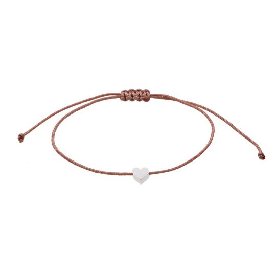 Freundschaftsarmband Herz versilbert - 2 Armbänder- beste Freunde Armbänder – Bild 2
