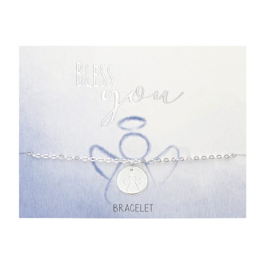 Armband - "Bless you" - versilbert - Schutzengel – Bild 2