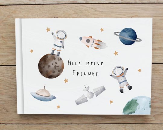 Freundebuch für Kinder Astronauten