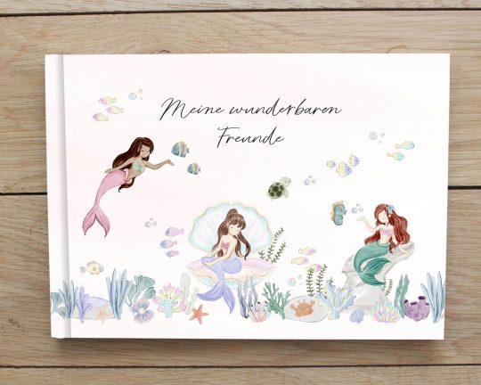Freundebuch für Kinder - Meerjungfrauen