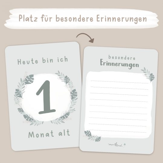 Meilensteinkarten Baby "WALD" – Bild 2