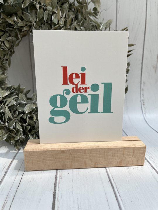 Postkarte - Leider geil