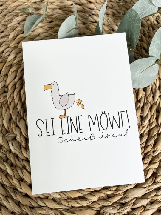 Postkarte - Scheiß drauf